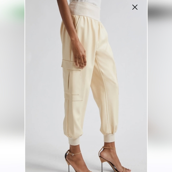 Cinq a Sept  Giles Faux Leather Jogger Pants XL - Picture 4 of 14